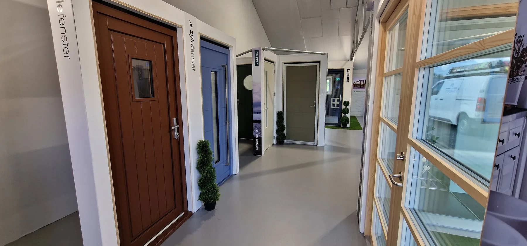 Timber and composite entrance doors in a range of colours